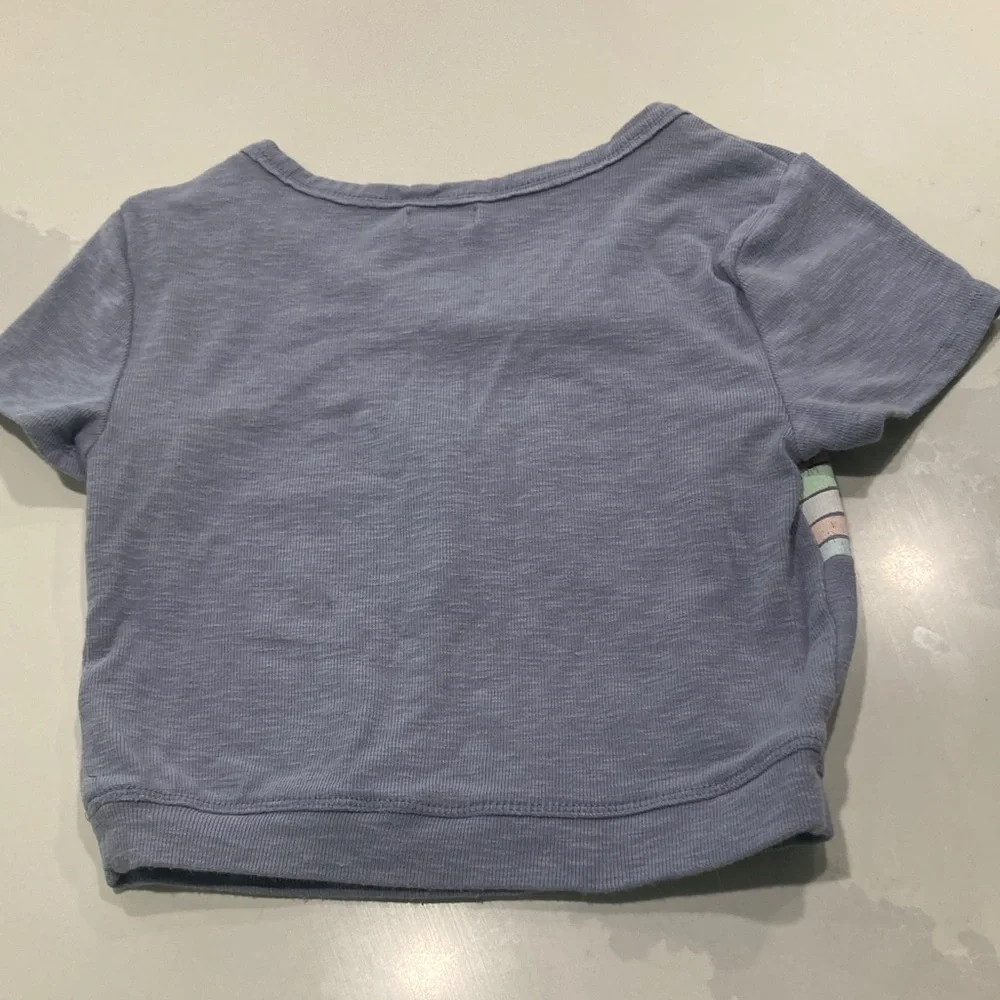 Cropped Striped Tee - Picture 3 of 3